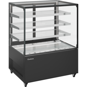 Витрина кондитерская Carboma KC71-130 VV 0,9-2 (9005) открытая