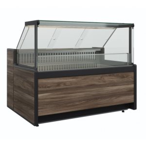 Витрина холодильная Carboma GC111 VM 0,94-1 (1008 Темный дуб) (динамика, газлифт, без боковин)