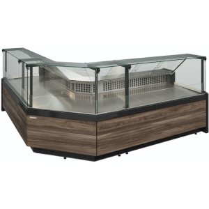 Витрина холодильная Carboma GC111 VM 1,25-1 (1008 Темный дуб) (динамика, газлифт, без боковин) - Изображение 4