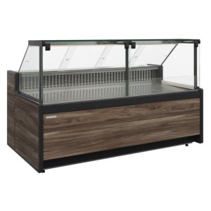 Витрина холодильная Carboma GC111 VM 3,75-1 (1008 Темный дуб) (динамика, без боковин)