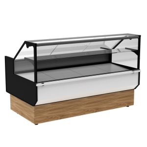 Витрина холодильная Carboma GC95 SM 1,5-1 (ВХС-1,5 Carboma GC95 KombiLux) (0107 ольха)