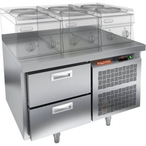 Стол охлаждаемый HiCold SN 2/TN LT под тепловое оборудование, без столещницы