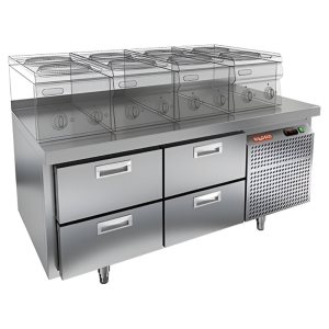 Стол морозильный HiCold GN 22/BT LT О под тепловое оборудование