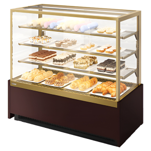 Витрина кондитерская Chilz VETE KUB LUX 90 шоколад, золотой глянец, шоколад