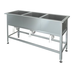 Ванна моечная МХМ М-3-0,3-0,53/1,49 (AISI 430, t=0,6)