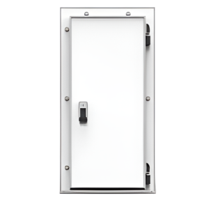 Дверь холодильная распашная одностворчатая СТ-РДО-1200*2100/80 (с металлической рамой)