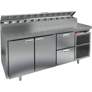 Стол холодильный для пиццы HiCold PZ2-112GN (1/6)