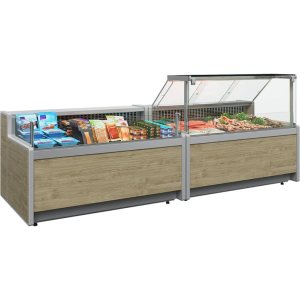 Витрина холодильная Carboma GC111 SP 1,5-1 (1010 Мариель) (газлифт без боковин) - Изображение 2