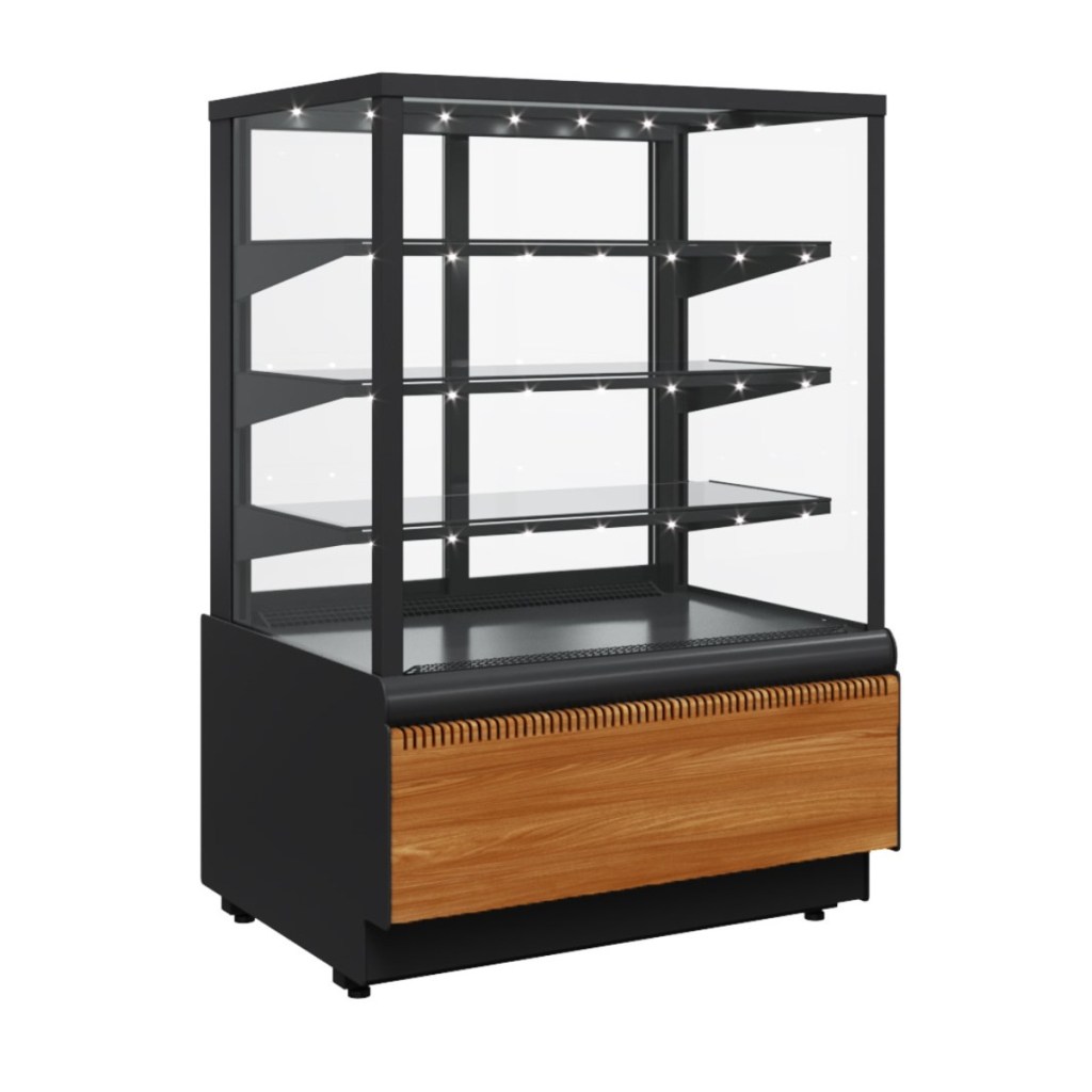 Витрина кондитерская Carboma KC70 VV 0,9-1 Standard Паттерн (0107 Ольха)