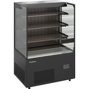 Витрина кондитерская Carboma KC71-130 VV 0,9-2 (9005) открытая
