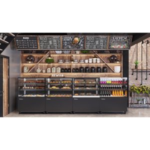 Витрина нейтральная Carboma KC78-130 N 1,2-1 (9005) - Изображение 6