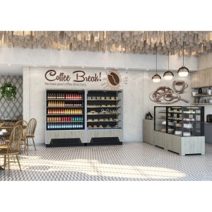 Горка холодильная Carboma FC20-07 VM 1,3-2 0300 (версия 2.0) (9006-9005) (бок металл) - Изображение 2