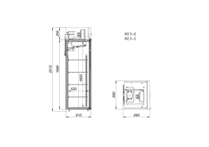 Шкаф холодильный среднетемпературный Arkto R0.7-S - Изображение 2