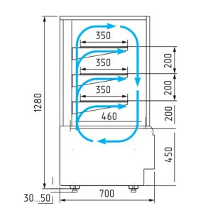 Витрина кондитерская Carboma KC70 VV 0,9-1 Standard (версия 2.0) (9005-0109) - Изображение 2